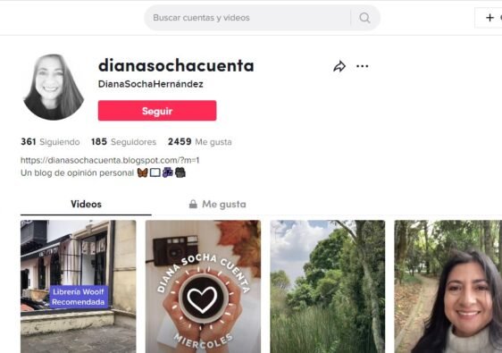 Cuenta oficial de TikTok de dianasochacuenta