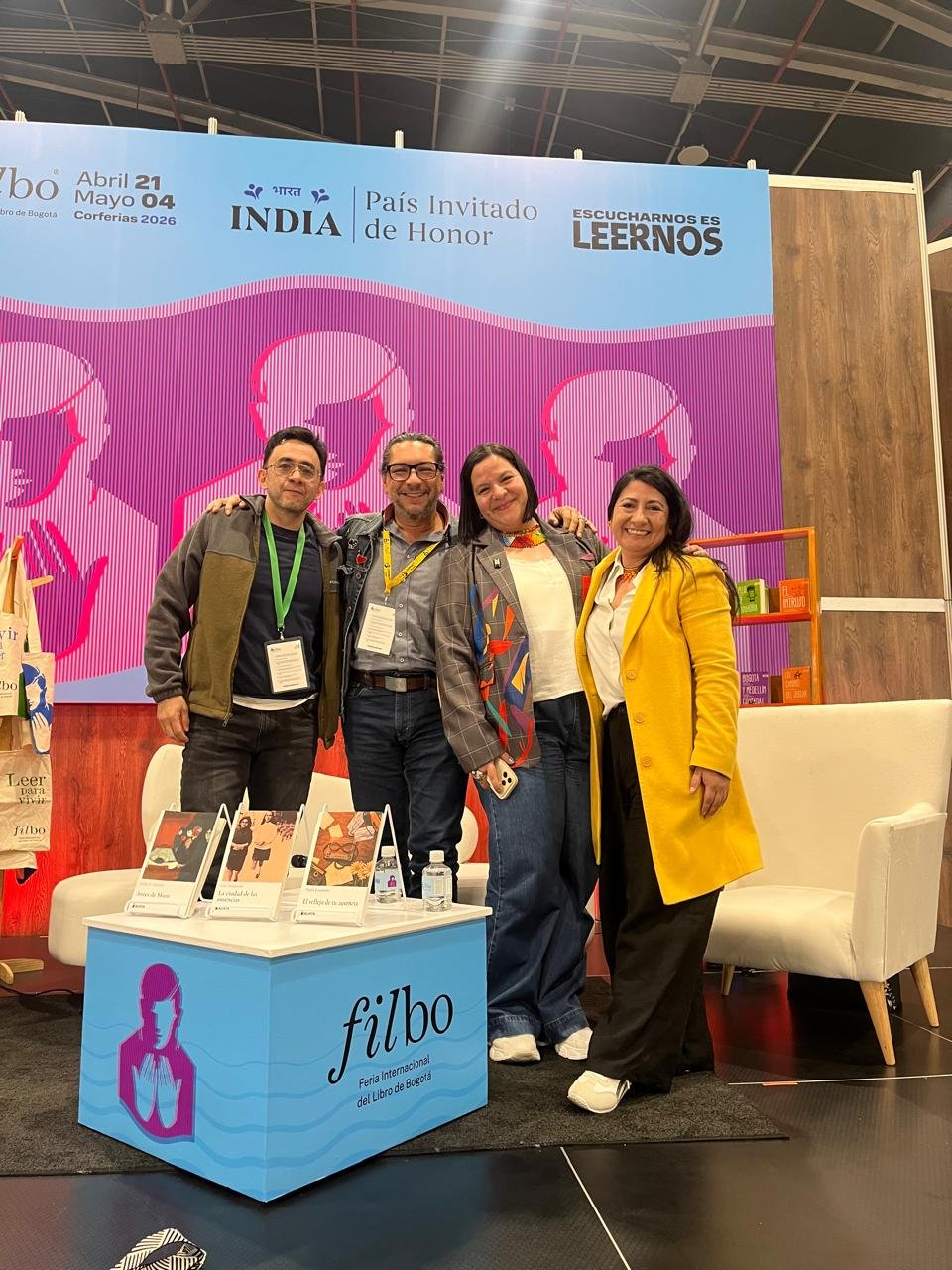 La Herencia de la ausencia, conversatorio en la FilBo 2026 con Julián Salcedo, Luis Izquierdo, Paola Londoño