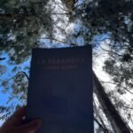 Portada del libro la paramera y al fondo se ven los árboles y el cielo